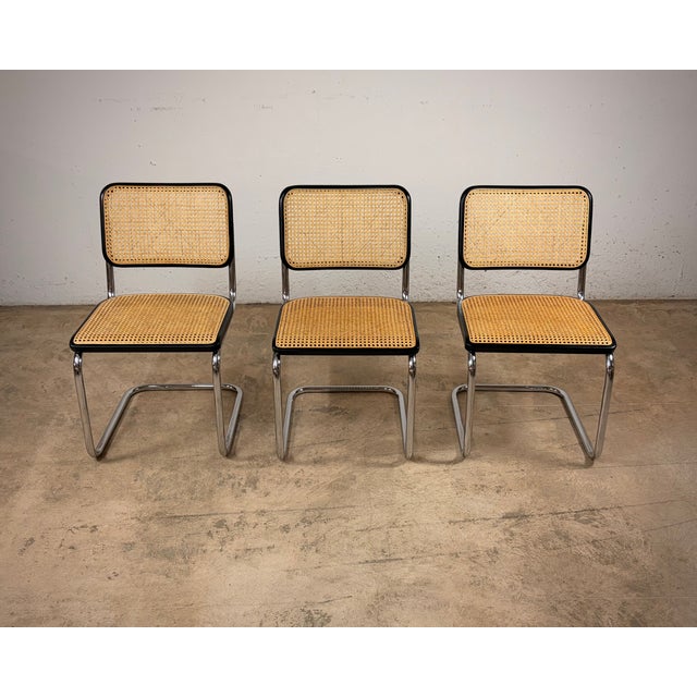 S32 V Cantilever Chair by Marcel Breuer for Thonet, Set of 3 For Sale - Image 14 of 14