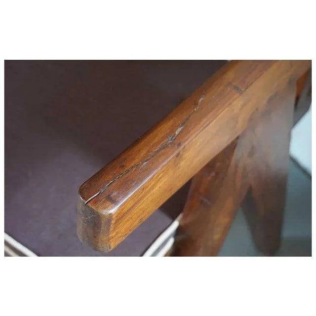 Assembled Pierre Jeanneret Teak Conference Chairs from Chandigarh, India - a Pair For Sale In Denver - Image 6 of 11