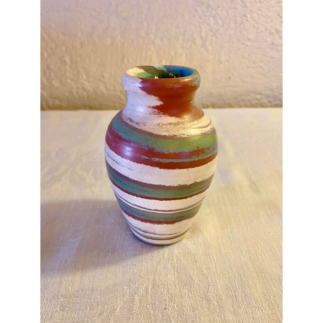 Boho Chic Vintage Pottery Desert Chic Vase For Sale - Image 3 of 11