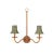 Currey & Company Currey & Company Bell Light Teal Chandelier Shade For Sale - Image 4 of 8