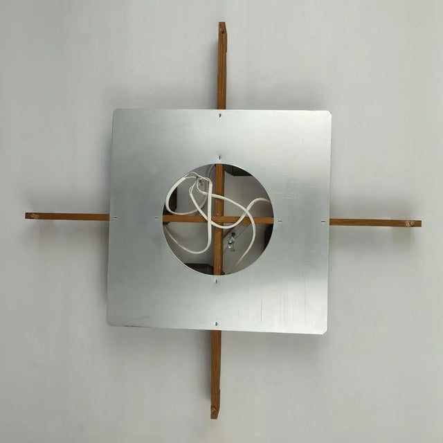 Wood Large Mid-Century Ceiling Lamp by Uno & Östen Kristiansson for Luxus, Sweden, 1960s For Sale - Image 7 of 13