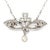 Art Nouveau Antique Art Nouveau Platinum Pendant Necklace - 0.4ct Pear Cut Diamond Drop - For Sale - Image 3 of 6