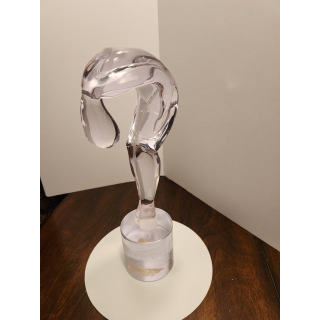 Mid-Century Modern Elegant Renato Anatra Modernist Crystal Torso Sculpture – Arte ’80 Murano For Sale - Image 3 of 10