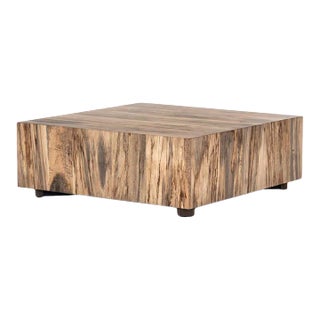Four Hands Hudson Square Coffee Table, Spalted Primavera For Sale