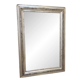 Antique Silverleafed Mirror For Sale