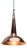 Mid-Century Modern Danish Copper Cone Pendant Lamp, 1950s For Sale