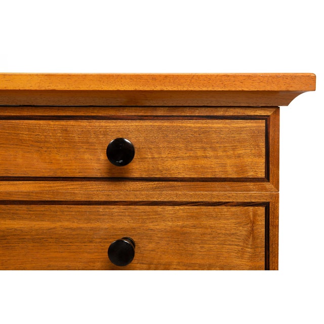 Very Fine English Walnut and Ebony Pedestal Desk by David Linley For Sale - Image 12 of 14
