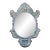 Beveled Glass Mirror With Repousse Frame For Sale
