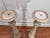 French Baroque Style Taupe Distressed Painted Solid Wood Floor Candlesticks/Plant Stands, a Pair For Sale - Image 11 of 12