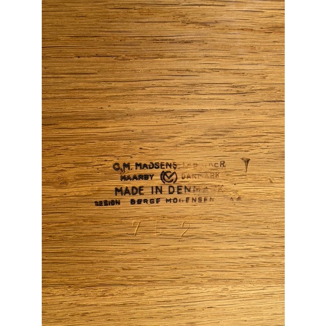 Brown Vintage Shaker Table by Børge Mogensen for AC Madsen, 1960s For Sale - Image 8 of 9