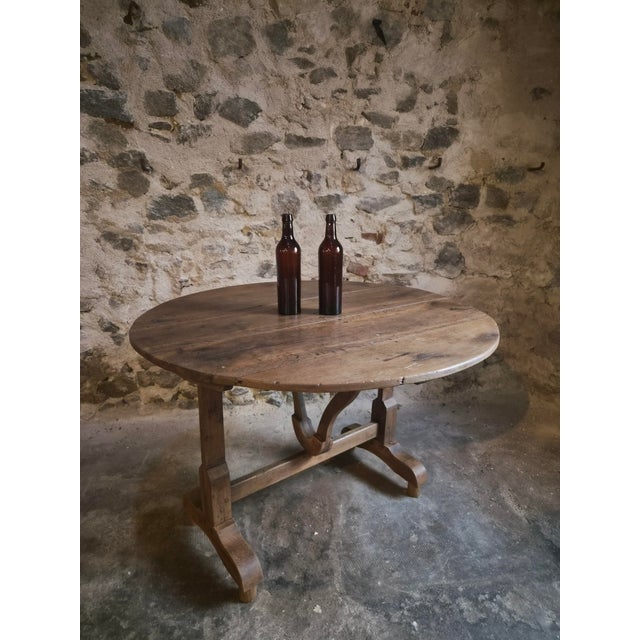 Antique Oak Wine Table, Burgundy, France, 1830 For Sale - Image 9 of 18