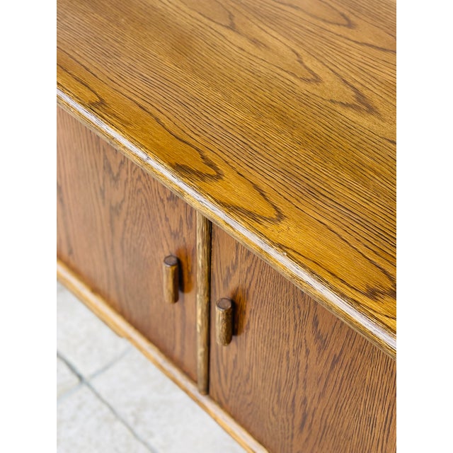 Vintage Ash and Bamboo Sideboard, 1960s For Sale - Image 10 of 11