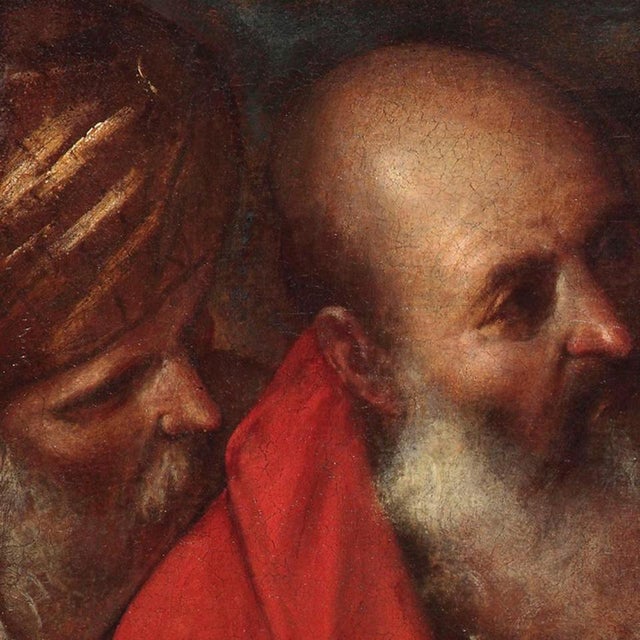 Giacomo Cavedone, Susanna and the Elders, Oil on Canvas, 16th-17th Century, Framed For Sale - Image 7 of 12