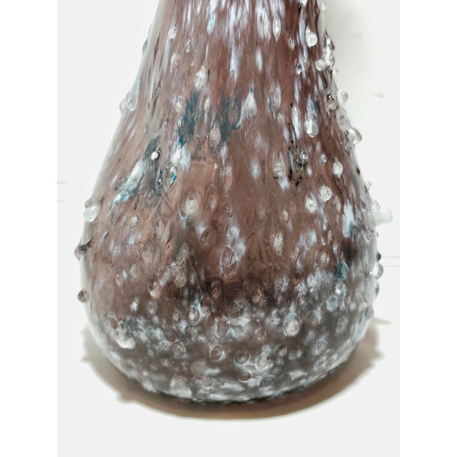 Mauve Glass Table Lamp, Italy, 1960s For Sale - Image 8 of 10