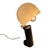 Mushroom Table Lamp with Black Plastic Base and Adjustable White Acrylic Shade from Fuder For Sale - Image 3 of 8