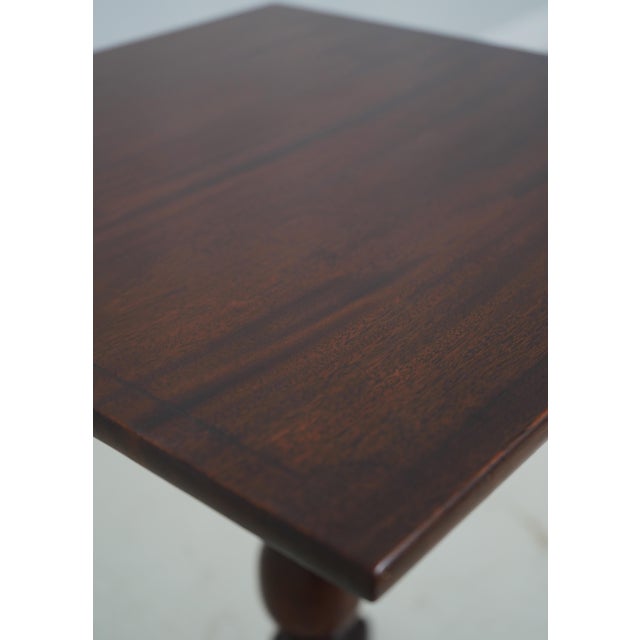 Brown Nathan Margolis Mahogany Tilt Top Pedestal Table For Sale - Image 8 of 17