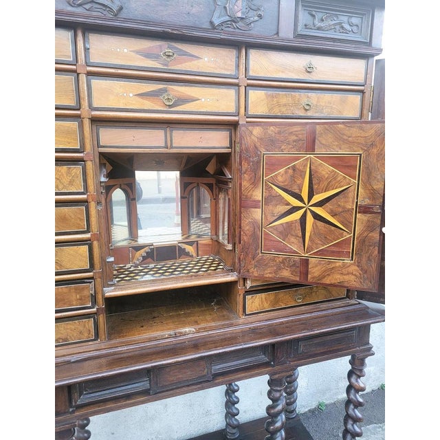 Large 19th Century Cabinet with Theater on Base, Holland For Sale - Image 12 of 18