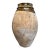 Vintage French Country Olive & Brown Glazed Terra-Cotta Pot For Sale