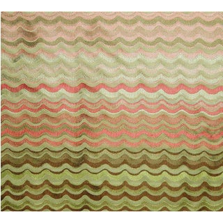 Scalamandre New Wave Fabric in Coral For Sale