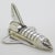 Italian Vintage Italian Handmade Genuine Sterling Silver Space Shuttle Figurine Miniature For Sale - Image 3 of 9