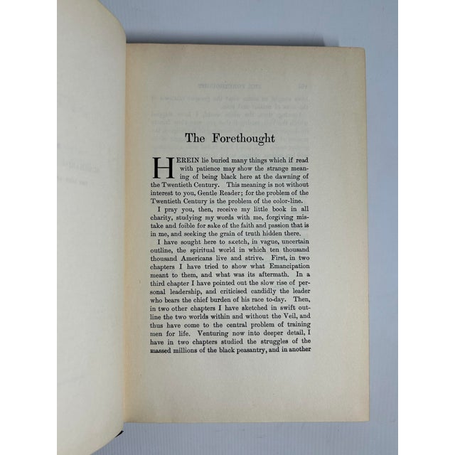 Black Mid Century 8vo Book, w.e. Burghardt Dubois's the Souls of Black Folks, Limited and Autographed Edition - 2 Pieces For Sale - Image 8 of 12