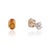 Not Yet Made - Made To Order Classic Four Prong 1.49 TCW Oval Citrine Solitaire Stud Earrings in Sterling Silver - A Pair For Sale - Image 5 of 13