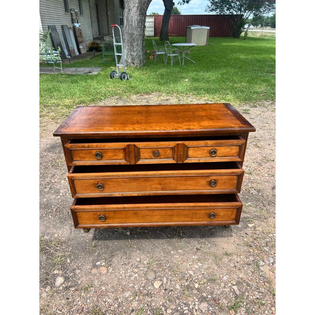 French 19th Century Louis XVI Mahogany Chest of Drawers For Sale - Image 11 of 12