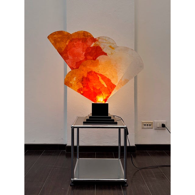 Glass Fan Lamp by Lucia Caprioglio, 2000 For Sale - Image 7 of 7