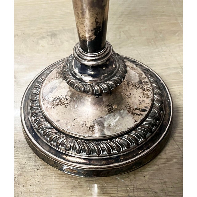 Pair Matthew Boulton Silver Plated Candle Holders, 19th Century For Sale In New York - Image 6 of 10