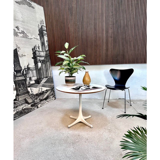 Wood Model 5452 Pedestal Side Table by George Nelson for Herman Miller, 1950s For Sale - Image 7 of 18
