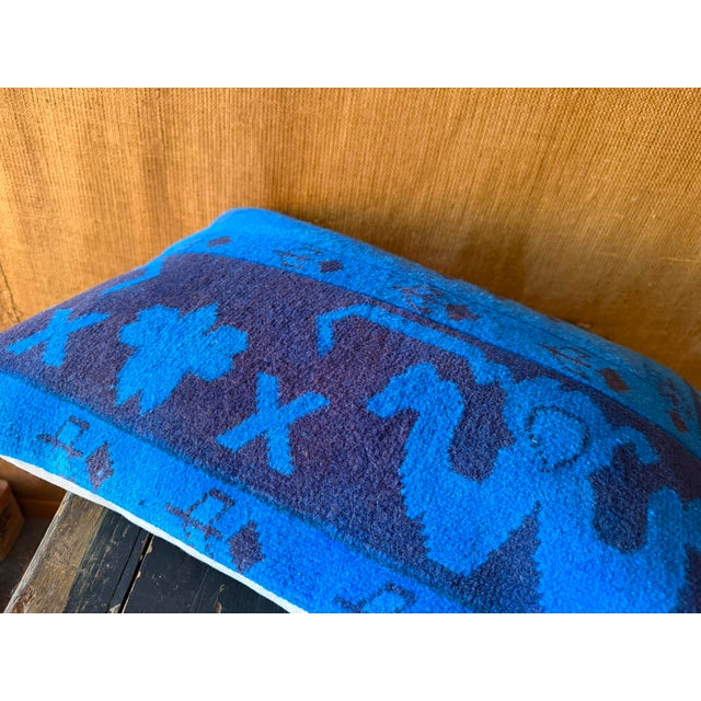 Vintage Turkish Wool Dragon Pillow For Sale In Los Angeles - Image 6 of 17