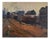 Laimonis Bubieris, at the End of the Working Day in Liepāja. 1963, OIl and Cardboard For Sale