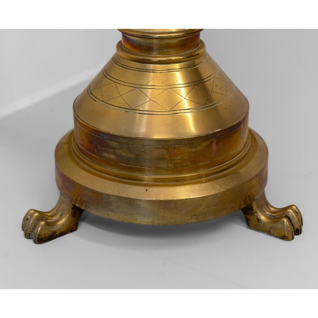 Late Victorian Brass Standing Church Gothic Lectern For Sale - Image 10 of 18