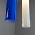 White and Blue Glass Pendant from Vistosi, 1960s, in Good conditions. Designed 1960 to 1969 I have official proof of...