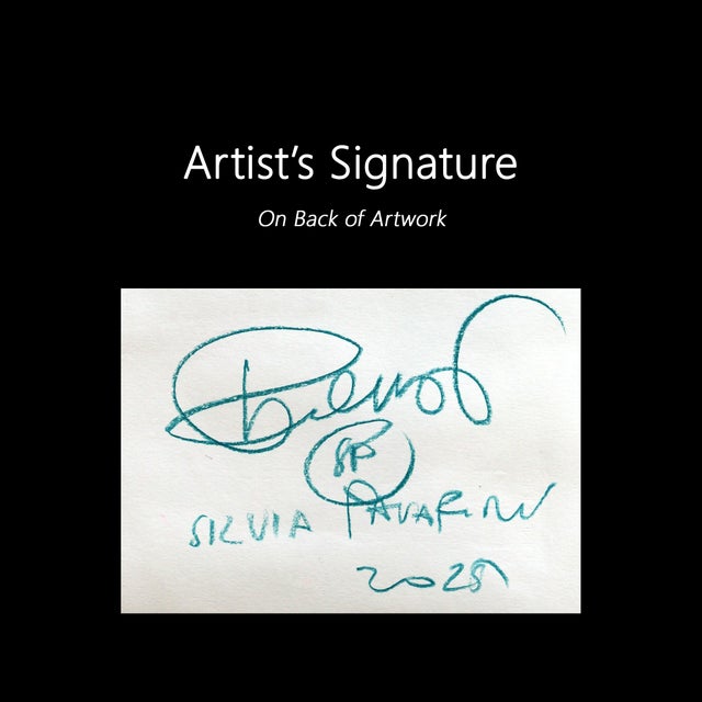 Paper Lying Down Watching the Sun Go Down - Colorful Whimsical Figurative Art on Paper Original Artwork by Silvia Pavarini For Sale - Image 7 of 7