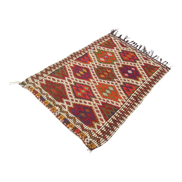 Vintage Turkish Kilim Rug X For Sale