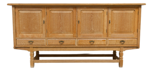 Mid-Century Brutalist Danish Oak Sideboard by Henning Kjærnulf for EG, 1960s