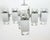Metal Brushed Aluminum Chandelier in the Style of Kalmar For Sale - Image 7 of 10