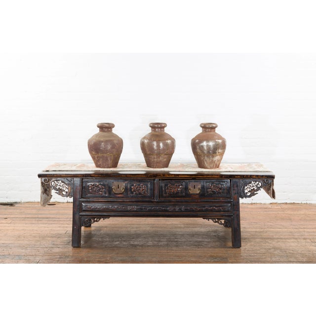 Brown 19th Century Indian Metal Vessels with Weathered Patina - Set of 3 For Sale - Image 8 of 13