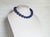Metal Royal Lapis Lazuli Necklace With Vintage Porcelain Cameo Clasp, 18-Inches For Sale - Image 7 of 10