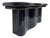 1990s Substantial Curved Italian Console Table, Newly Refinished Dark Navy Blue For Sale
