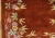 1930s Ruby Red Floral Antique Chinese Art Deco Carpet 4'4" X 6'6" Knotted Wool Rug For Sale - Image 9 of 12