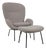 Set of Model 594 Lounge Chair and Ottoman in Grey Upholstery from Rolf Benz For Sale