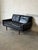 Black Leather Loveseat Mid-Century Modern 1960s For Sale - Image 10 of 11