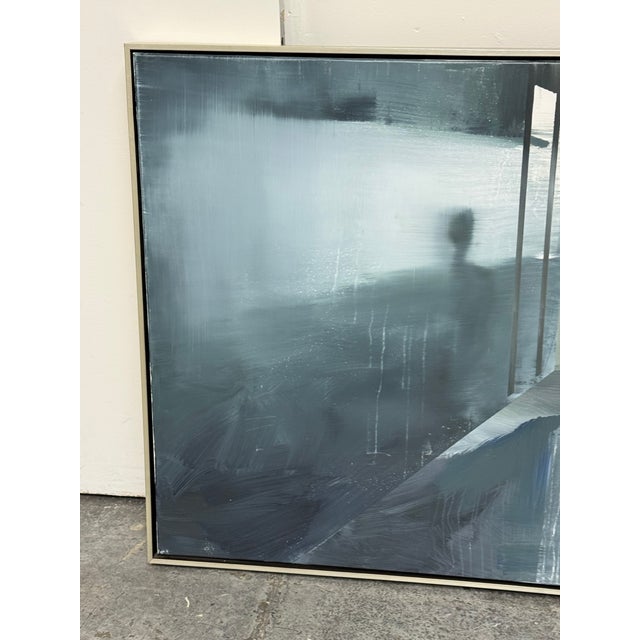 Textile Emanuel Bernstone's Radiation Oil on Canvas, Framed For Sale - Image 7 of 12