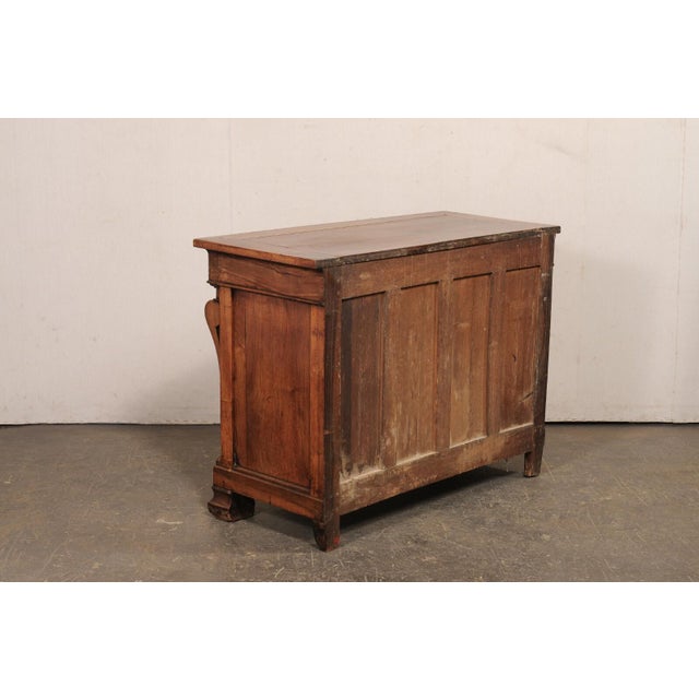 Wood 19th Century Italian Empire Medium Wood Chest of Drawers For Sale - Image 7 of 12