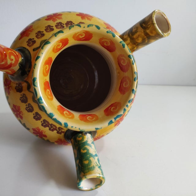 Ceramic Vintage Italica Ars Italian Pottery Vase For Sale - Image 7 of 9