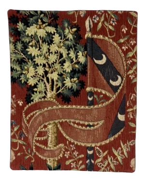 1980s Allan Waller Ltd. Point De l'Halluin Tapestries Lady and the Unicorn Panel #6