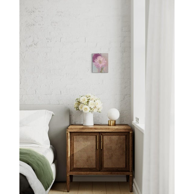 "striped dahlia" is an original painting studied from life. This piece is part of an ongoing series of floral oil...