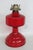 Mid 20th Century Pa Risdon Usa Large Homesteader Oil Lamp Red Glass With Brass Eagle Burner 4887b For Sale - Image 5 of 15